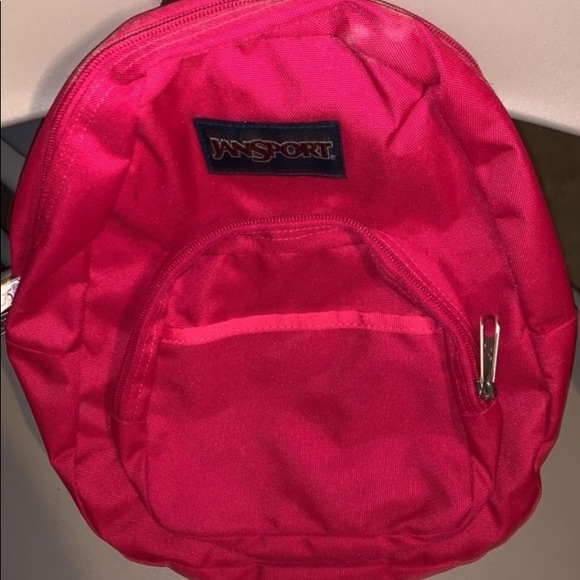 bright pink jansport backpack
